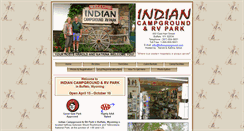 Desktop Screenshot of indiancampground.com